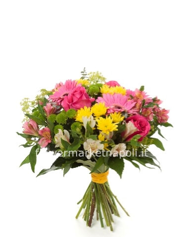 Bouquet fiori misti - toni chiari